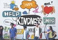 Kindness Kindly Optimistic Positive Giving Concept Royalty Free Stock Photo