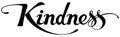 Kindness - custom calligraphy text Royalty Free Stock Photo