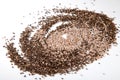 2 kinds of Chia seeds on white background Royalty Free Stock Photo