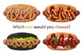 Kinds of hotdogs