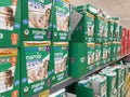 Mamia nappies on shelves in Aldi store