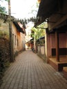 Gokarna India. streets of the old Indian city