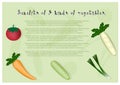 Poster of The benefits of 5 kinds vegetables