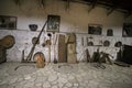 A ancient wine tools at Kindzmarauli Corporation in Kvareli city, Georgia Royalty Free Stock Photo