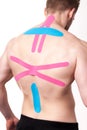 Kinesio taping applications Royalty Free Stock Photo