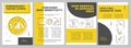 Kinesiology taping steps brochure template