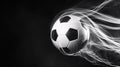 kinetic energy of a suspended soccer ball frozen in mid-air