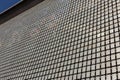 The kinetic facade of the building. Stainless steel metal plates Royalty Free Stock Photo