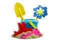 Kinetic Sand With Child Toys For Indoor Children Creativity Game Royalty Free Stock Photo