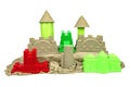 Kinetic Sand With Child Toys For Indoor Children Creativity Game Royalty Free Stock Photo