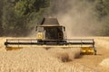 Harvesting rye on a Cotswold farm in August 2022. UK