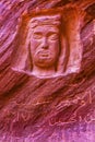 King Abdullah Statue Lawrence Memorial Barrah Siq Wadi Rum Jordan