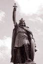 King Alfred Statue, Winchester, England Royalty Free Stock Photo