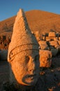 King Antiochus Statue in Mount Nemrut Royalty Free Stock Photo