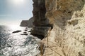 King Aragon stair steps, Corsica island, France