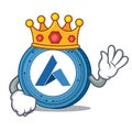 King Ardor coin mascot cartoon