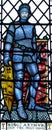King Arthur in stained glass