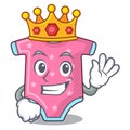 King baby wool clothes isolated on mascot