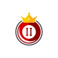 King Billiards logo design vector. Sport labels for poolroom. Billiards club logo template