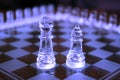 King and Bishop chess pieces Royalty Free Stock Photo