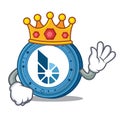 King BitShares coin mascot cartoon