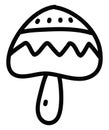 King brown mushroom, icon