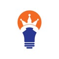 King call bulb shape vector logo design.