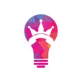 King call bulb shape vector logo design.