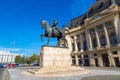 King Carol I statue in Bucharest, Royalty Free Stock Photo