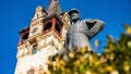 King Carol statue at The Peles Castle in Romania Royalty Free Stock Photo