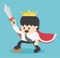 King cartoon businessman