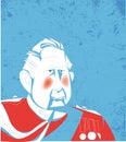 King Charles III, formerly Prince Charles vector illustration