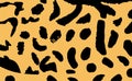 King cheetah skin pattern vector illustration. Fashion animal print