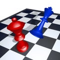 King chess mate Royalty Free Stock Photo