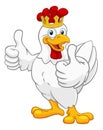 King Chicken Rooster Cockerel Bird Crown Cartoon