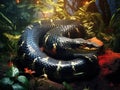 Ai Generated illustration Wildlife Concept of King Cobra