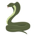 King cobra mascot icon cartoon vector. Snake head Royalty Free Stock Photo