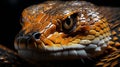 The King Cobra (Ophiophagus hannah) is ready to attack. Generative Ai Royalty Free Stock Photo