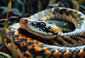 King cobra snake in natural habitat close up Royalty Free Stock Photo