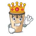 King conga mascot cartoon style