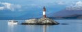 Les eclaireurs lighthouse, ushuaia, argentina Royalty Free Stock Photo