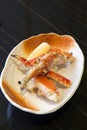 King crab grill Royalty Free Stock Photo