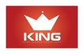 King Crown Simple Logo Royalty Free Stock Photo