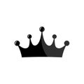 King crown vector icon on white Royalty Free Stock Photo