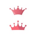 King crown vector icon on white background