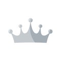 King crown vector icon on white Royalty Free Stock Photo