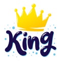 King Crown Word Text