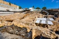 King David Royal Quarter archeological site with excavation of ancient City of David aside of Jerusalem Old City in Israel