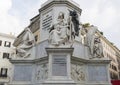 King David by Tadoini, base of the Column of the Immaculate Conception monument, Rome Royalty Free Stock Photo