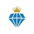 King diamond precious gem graphic deisgn template vector